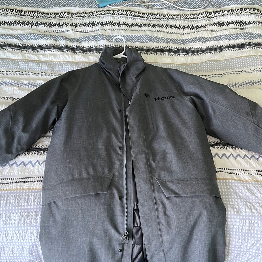 Marmot Njord Jacket. Brand new. My husband bought but it’s too big. super warm!